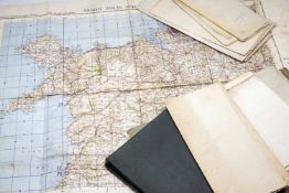 ASSORTED VINTAGE FOLDING MAPS, including 1940s War Dept. maps, viz. Blackpool & Preston, Keswick &