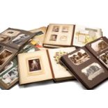 COLLECTION PHOTOGRAPHS, POSTCARDS and GREETING CARDS, dating from early 20th Century, presented in