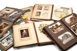 COLLECTION PHOTOGRAPHS, POSTCARDS and GREETING CARDS, dating from early 20th Century, presented in