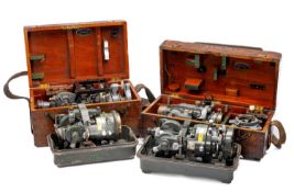 FOUR THEODOLITES, comprising 2x cased Cooke Troughton & Simms 20-second theodolites, one with Rand