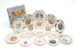 INTERESTING GROUP OF 19TH CENTURY POTTERY CHILDREN'S WARES, transfer decorated Staffordshire and
