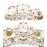 LARGE COLLECTION OF ROYAL ALBERT 'OLD COUNTRY ROSE' comprising 8 x 26.5cms dinner plates, 14 x 21cms
