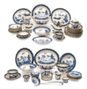 BOOTHS 'REAL OLD WILLOW' PATTERN PART DINNER SERVICE, including tureens, oval platters, soup