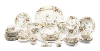 BOOTHS 'CHINESE TREE' PATTERN PART DINNER SERVICE, including tureen, coffee and teawares, oval