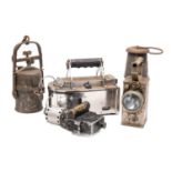 ASSORTED MINING INSTRUMENTS, comprising Caselle Gravimetric Dust Sampler type 113A, Wolf safety