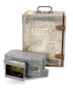 MILITARY F.46 TORPEDO TRAINING CAMERA, lens marked 'ww27190' with military arrow and yellow
