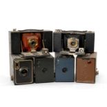 SIX ASSORTED BROWNIE BOX CAMERAS, including No.2 Folding Pocket Brownie, No.2 Brownie etc. (6)