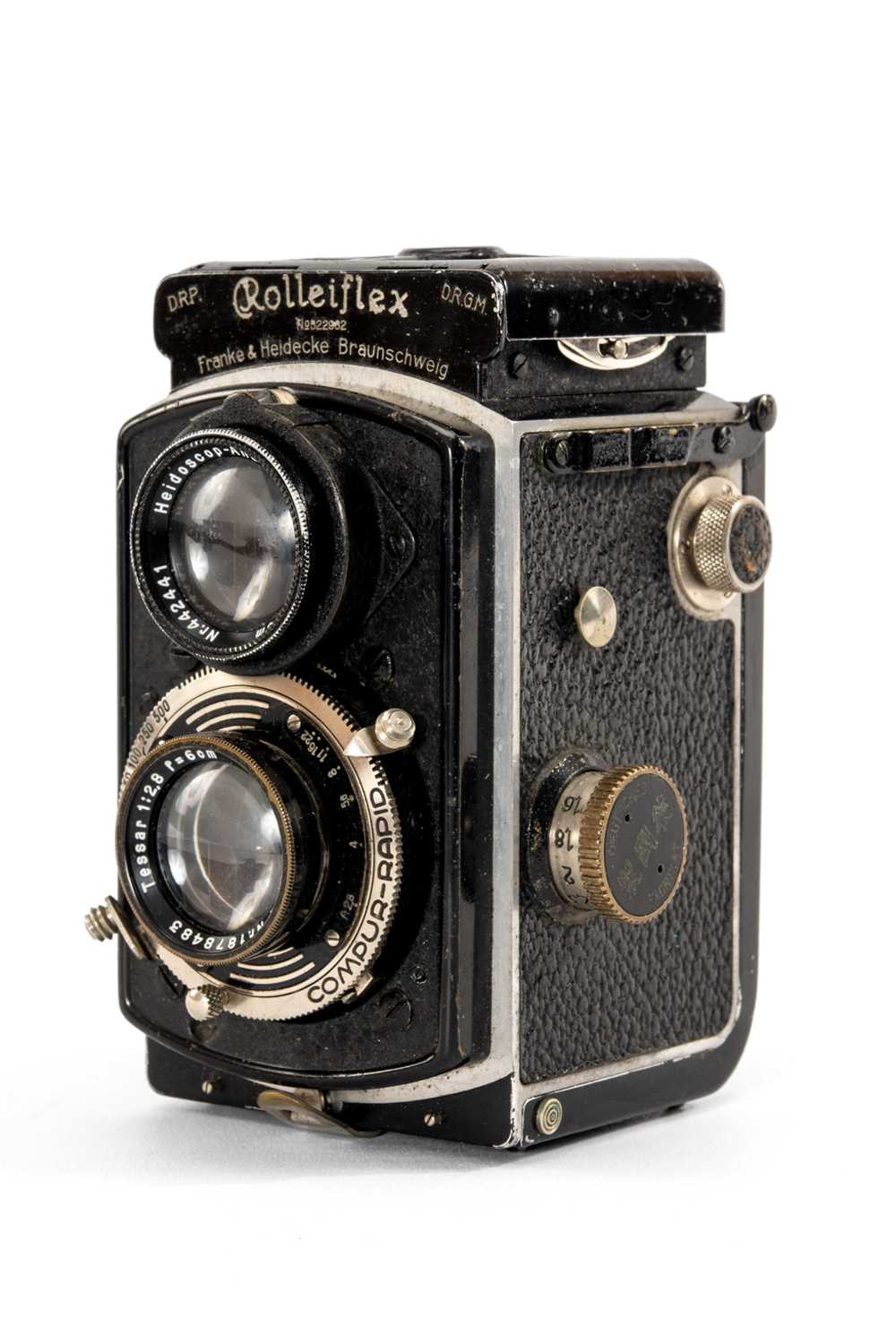 A BABY ROLLEIFLEX 2.8F TLR CAMERA - black, serial no. 5189268, with a Carl Zeiss Jena Tessar f/2.8 - Image 2 of 2