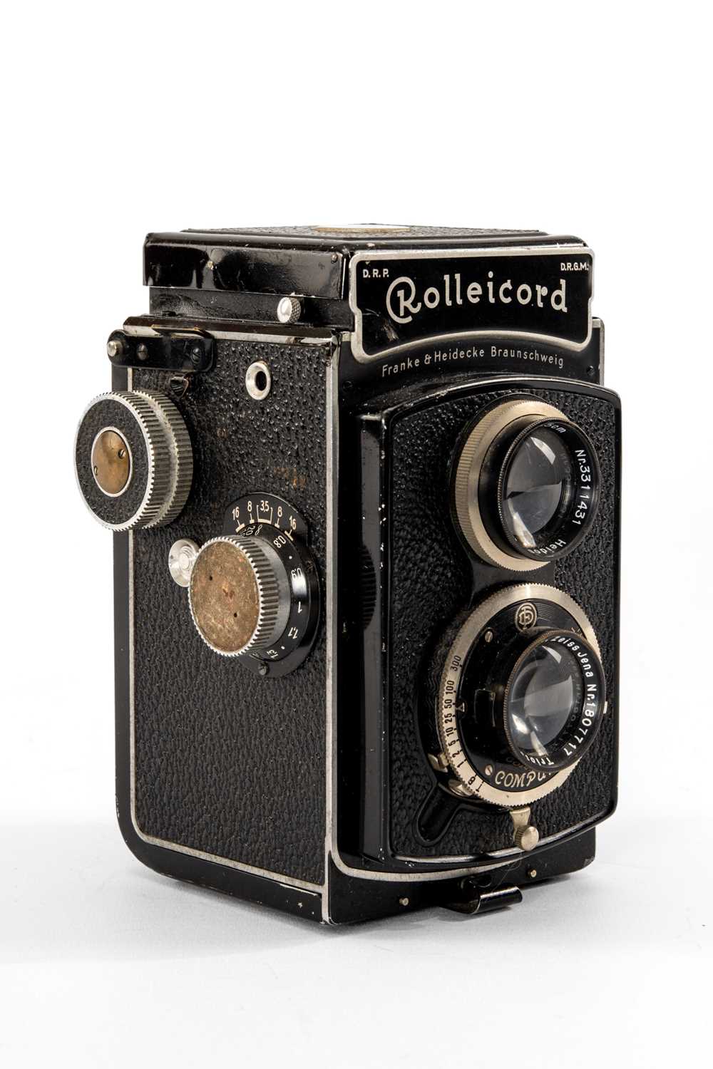 An F&H ROLLEICORD 3.5F MEDIUM FORMAT CAMERA - black, serial no. 3243186, with a Carl Zeiss Jena, - Image 2 of 2