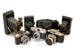 ASSORTED CAMERAS, comprising Kodak Vest Pocket Model B, Boyer Paris Serie VIII, Goldi camera, SEM