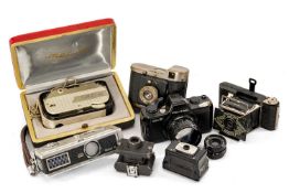ASSORTED CAMERAS, comprising Coronet Cameo, Pentax Auto 110 f/2.8 50mm camera and additional f/2.8
