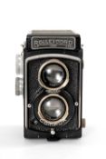 A ROLLEICORD 3.5F MEDIUM FORMAT CAMERA - black, serial no. 1000276, with Carl Zeiss Jena, Triotar