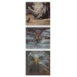 ‡ COLLECTION OF WILDLIFE ARTWORK including ALAN M. HUNT limited edition (275/750) print -