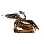 ‡ LUKE KITE (20th Century) sculpture - myth inspired dragon sculpture constructed from deadwood