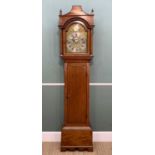 GEORGE III OAK 8-DAY LONGCASE CLOCK, William Presbury, Coventry, c. 1795, signed in the break