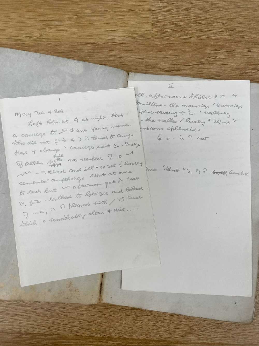 MAXWELL (J.I.), European Travel Journal, dated Jan. 1st 1892, handwritten manuscript on paper with - Image 10 of 19