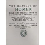 FLINT (William Russell, illust) The Odyssey of Homer, Done into English Prose by S.H. Butcher &