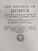 FLINT (William Russell, illust) The Odyssey of Homer, Done into English Prose by S.H. Butcher &