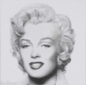 ‡ SIMON CLARIDGE (20th Century) pencil on paper - head portrait of Marilyn Monroe, signed in