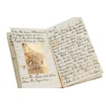 MAXWELL (J.I.), European Travel Journal, dated Jan. 1st 1892, handwritten manuscript on paper with