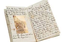 MAXWELL (J.I.), European Travel Journal, dated Jan. 1st 1892, handwritten manuscript on paper with