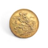 VICTORIAN GOLD SOVEREIGN, 1880, young head, 8.0gms Provenance: private collection Ceredigion