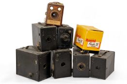ASSORTED BOX CAMERAS, including Kodak Box 620, Kodak No.2 Brownie etc. (7)