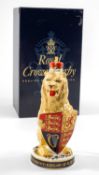 ROYAL CROWN DERBY BONE CHINA PAPERWEIGHT, 'The Queen's Beasts' - The Lion of England, limited