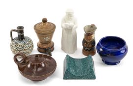 ASSORTED DOULTON MINIATURES, including 'Jas. Lewis London' advertising model cistern with metal