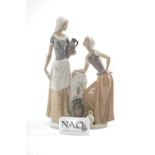 LARGE NAO FIGURE GROUP 'TALKING', 40cms h and a nameplate (2)