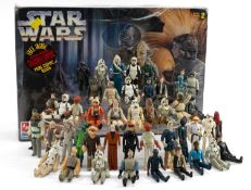 ASSORTED STAR WARS FIGURINES, all unboxed and playworn, together with a cellophane-sealed Star