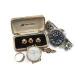 WATCHES & JEWELLERY, including Tissot 'Seastar 660' quartz bracelet watch, Longines gold plated