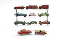 ASSORTED DIECAST RACING & OTHER VEHICLES, including Dinky 23K Talbot Lago, Dinky 232 Alfa Romeo,