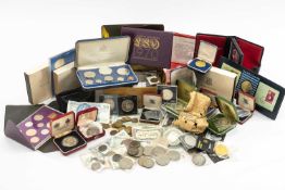 LARGE QUANTITY OF VARIOUS COINS to include coins of GB & NI sets, Franklin Mint first coinage of the