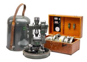 TWO RARE ONE-SECOND THEODOLITES, comprising Hilger & Watts microptic theodolite no.2 with