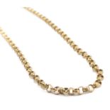 9CT GOLD CIRCLE LINK CHAIN, 22.6gms, in Saul Cass & Sons of Llanelli box Provenance: private