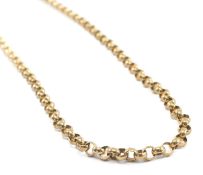 9CT GOLD CIRCLE LINK CHAIN, 22.6gms, in Saul Cass & Sons of Llanelli box Provenance: private