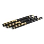 WATERMAN 'LE MAN' PEN SET, comprising fountain pen with 18K nib and matching rollerball, and a