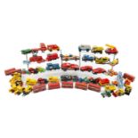 COLLECTION OF PLAY WORN TOY CARS, including 10 x Tonka cars, 8 x Matchbox Red London buses,