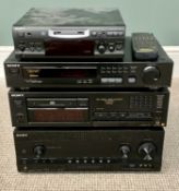 STEREO SYSTEM SEPARATES to include a mini disc deck NDS S39, tuner, converter X55ES and a digital