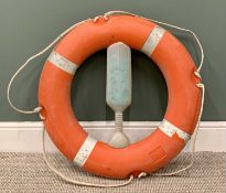 AN ORANGE LIFEBOUY 76cms Diameter