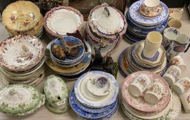 LARGE MIXED PARCEL OF TABLEWARE & OTHER CERAMICS, including large Grindley Bretby oval two-handled