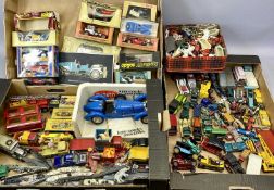 DIECAST COLLECTABLE SCALE MODEL VEHICLES, A LARGE COLLECTION, makes including Corgi, Matchbox,