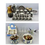 MIXED ITEMS TO INCLUDE ALCOHOLIC MINIATURES, A QUANTITY, boxed Babycham six-glass party pack,