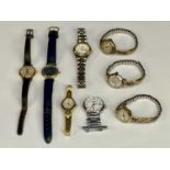 9CT GOLD CASED & OTHER LADIES WRISTWATCH COLLECTION (3 and 4 respectively), the 9ct cased examples