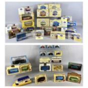 CORGI SCALE DIECAST BUS MODELS approx. 20, boxed, together with boxed Lledo buses, boxed Oxford cars