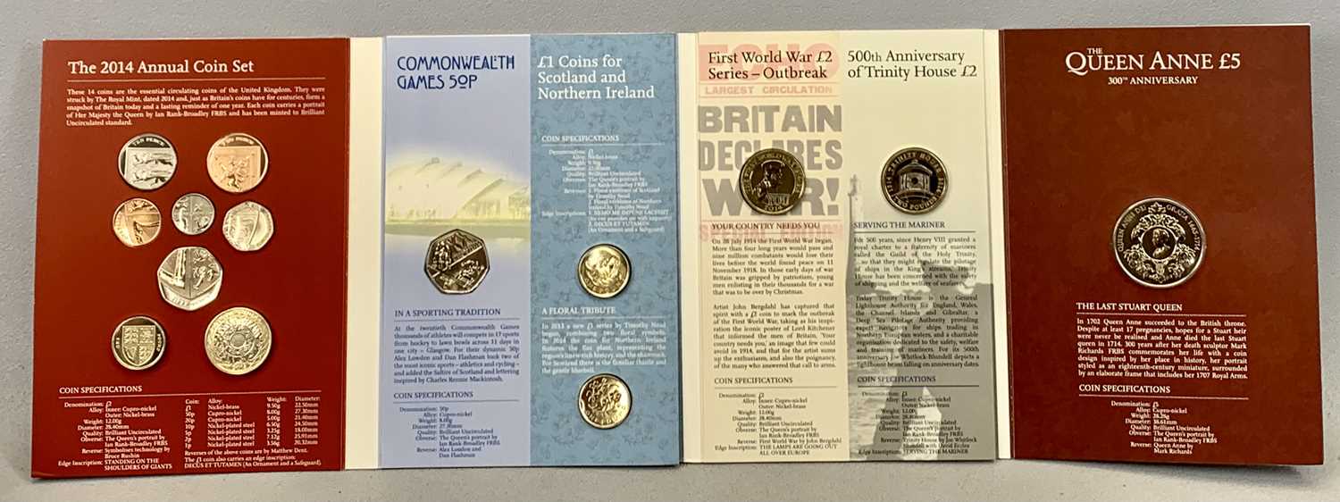 ROYAL MINT ANNUAL & PROOF COIN SETS x 5, 2013 set of 15 coins, 2014 set of 14 coins, 2015 set of - Image 5 of 7