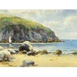 WARREN WILLIAMS ARCA (1863-1941) watercolour - titled verso 'Puffin Island from Penmon Point or