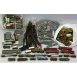 LONE STAR TREBLE-O-LECTRIC RAILWAYS SCALE MODEL TRAIN SET, locomotives, carriages, track,