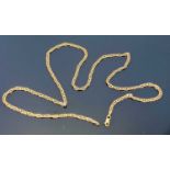9CT GOLD ANCHOR LINK NECKLACE WITH LOBSTER CLASP, 62cms L (open), 10.4g